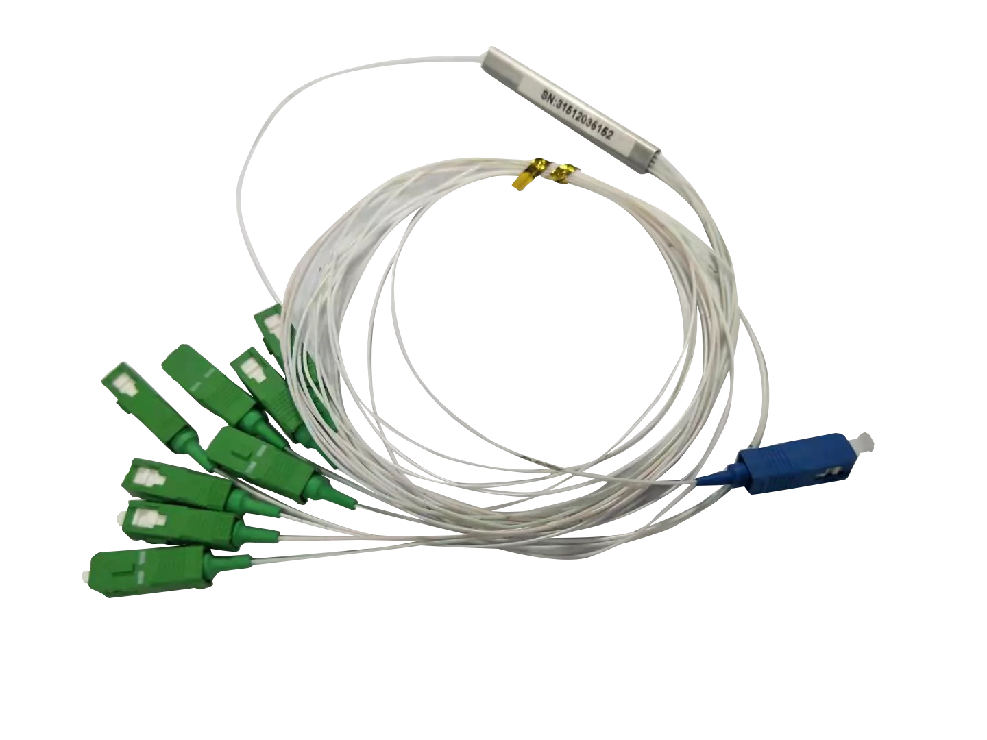 What is an optical fiber splitter used for?